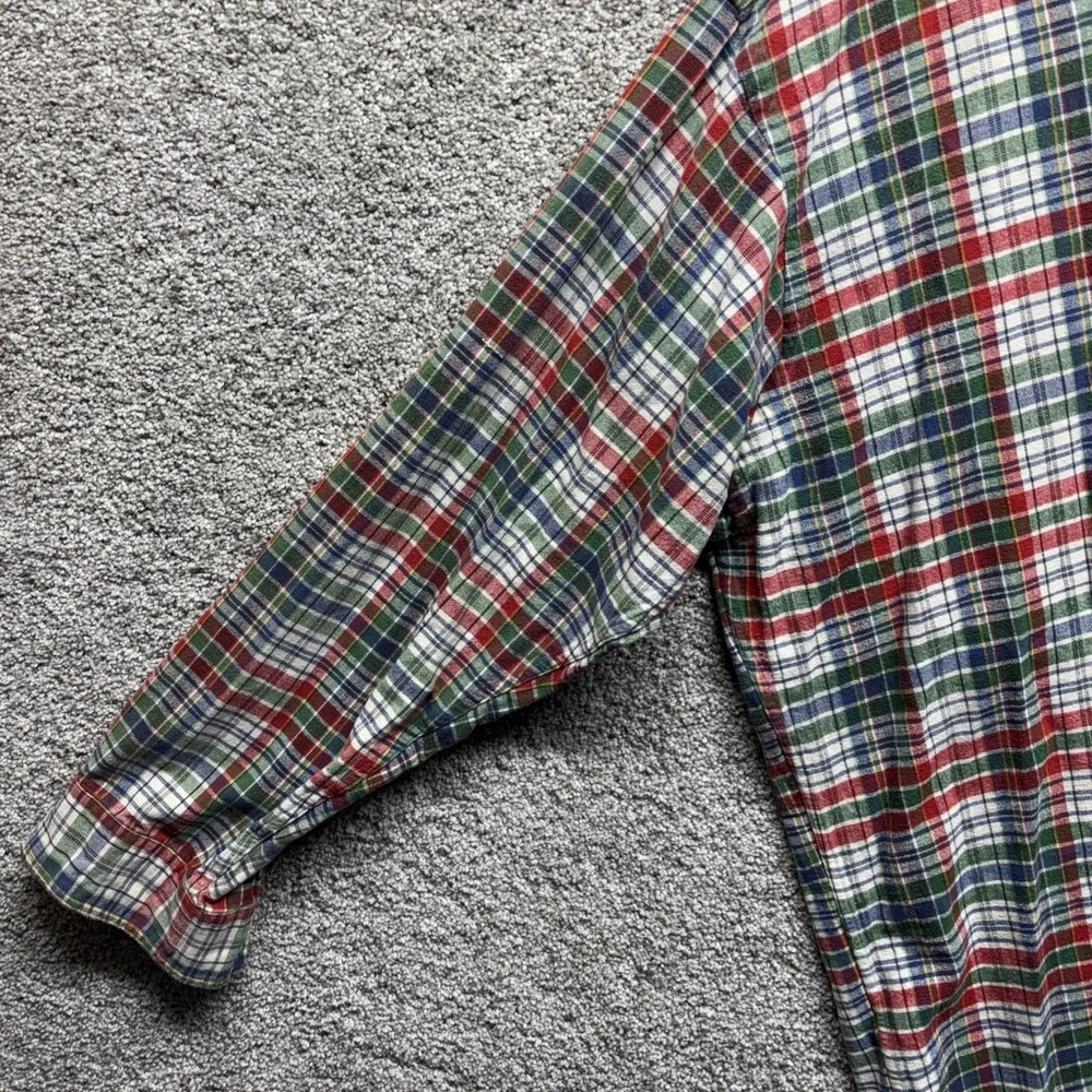 Vintage Y2K Polo Ralph Lauren The Big Shirt Mens Large Plaid Flannel Button Down